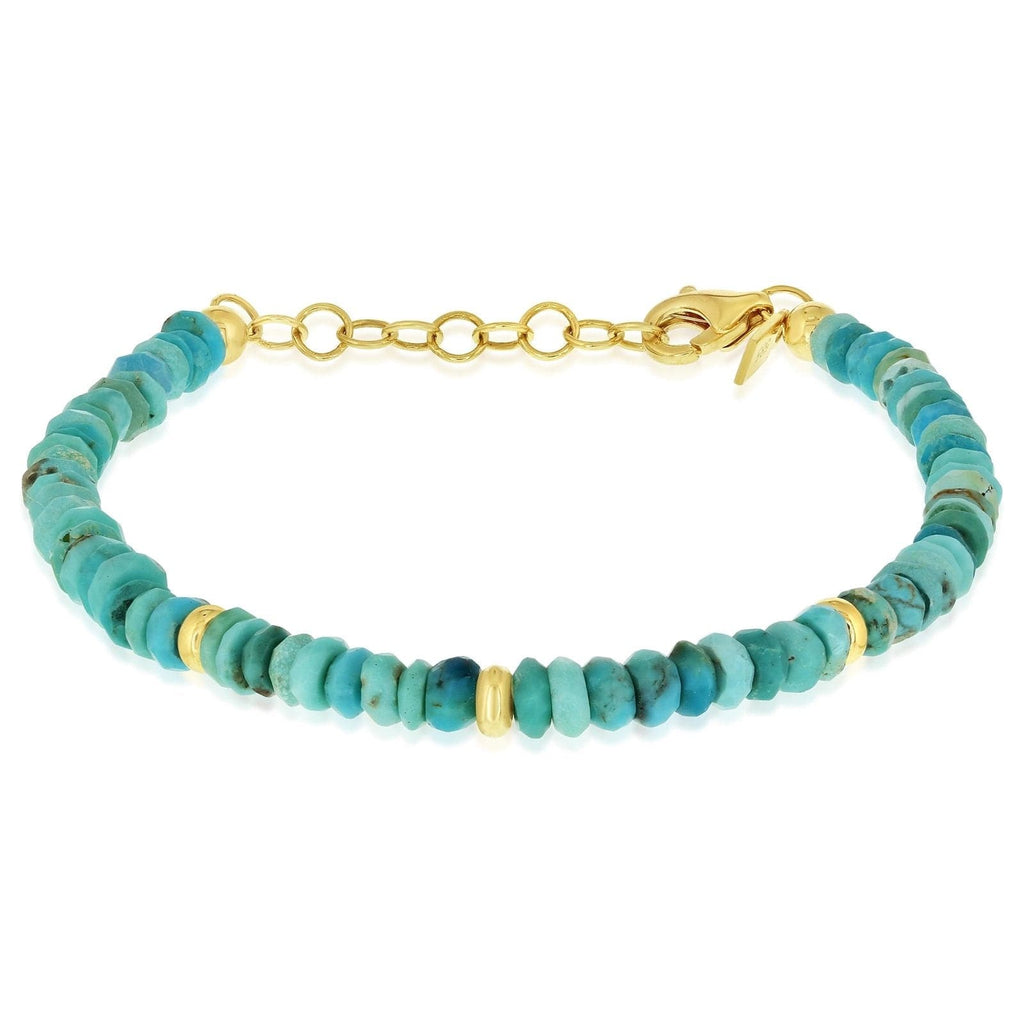 EF COLLECTION Turquoise Bead Bracelet