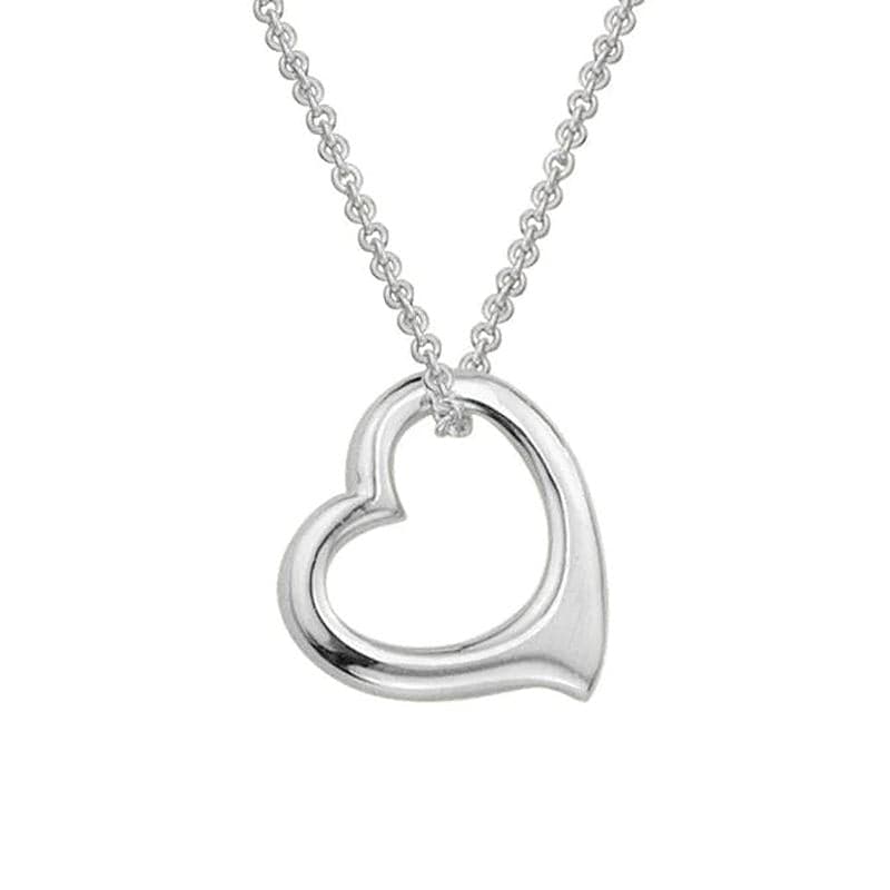 Open Floating Heart Necklace