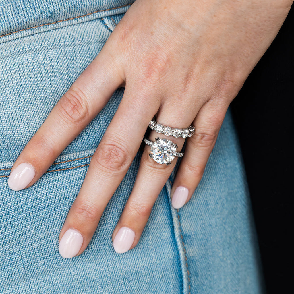 Image of Wedding Band &amp; Engagement Ring Pairings