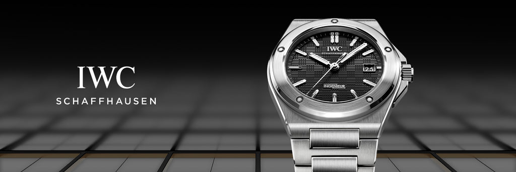 IWC Schaffhausen watch on a dark background