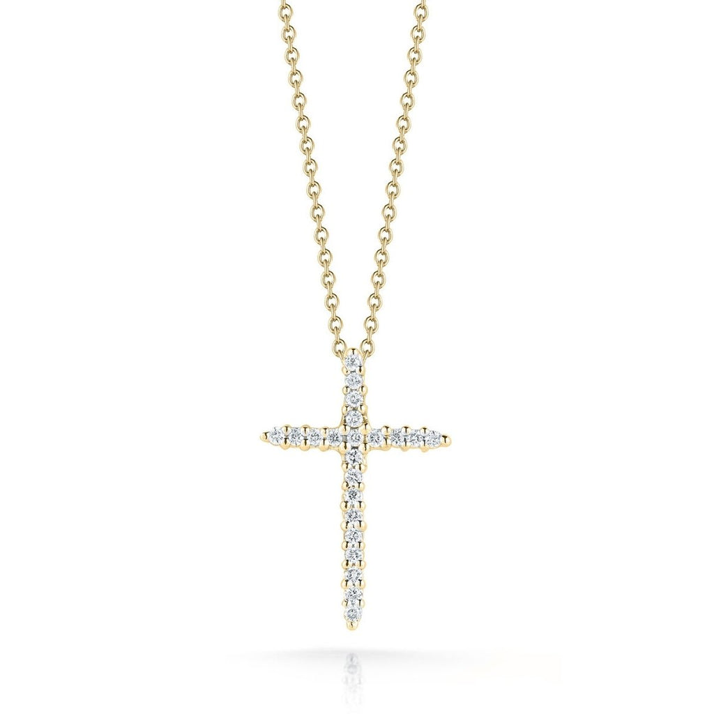 ROBERTO COIN Tiny Treasures Diamond Sliver Cross Pendant