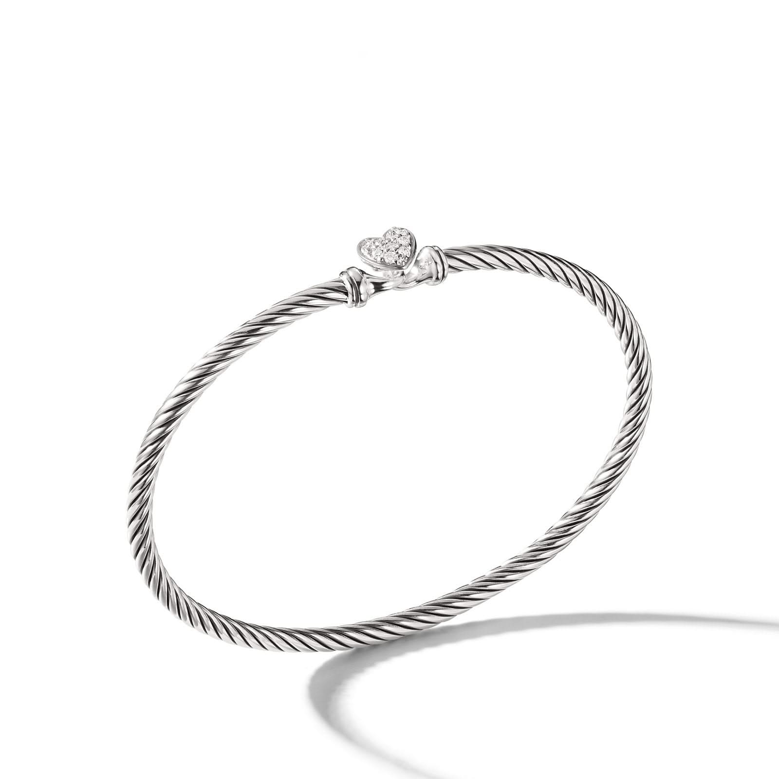 DAVID YURMAN Cable Collectibles® Heart Bracelet in Sterling Silver