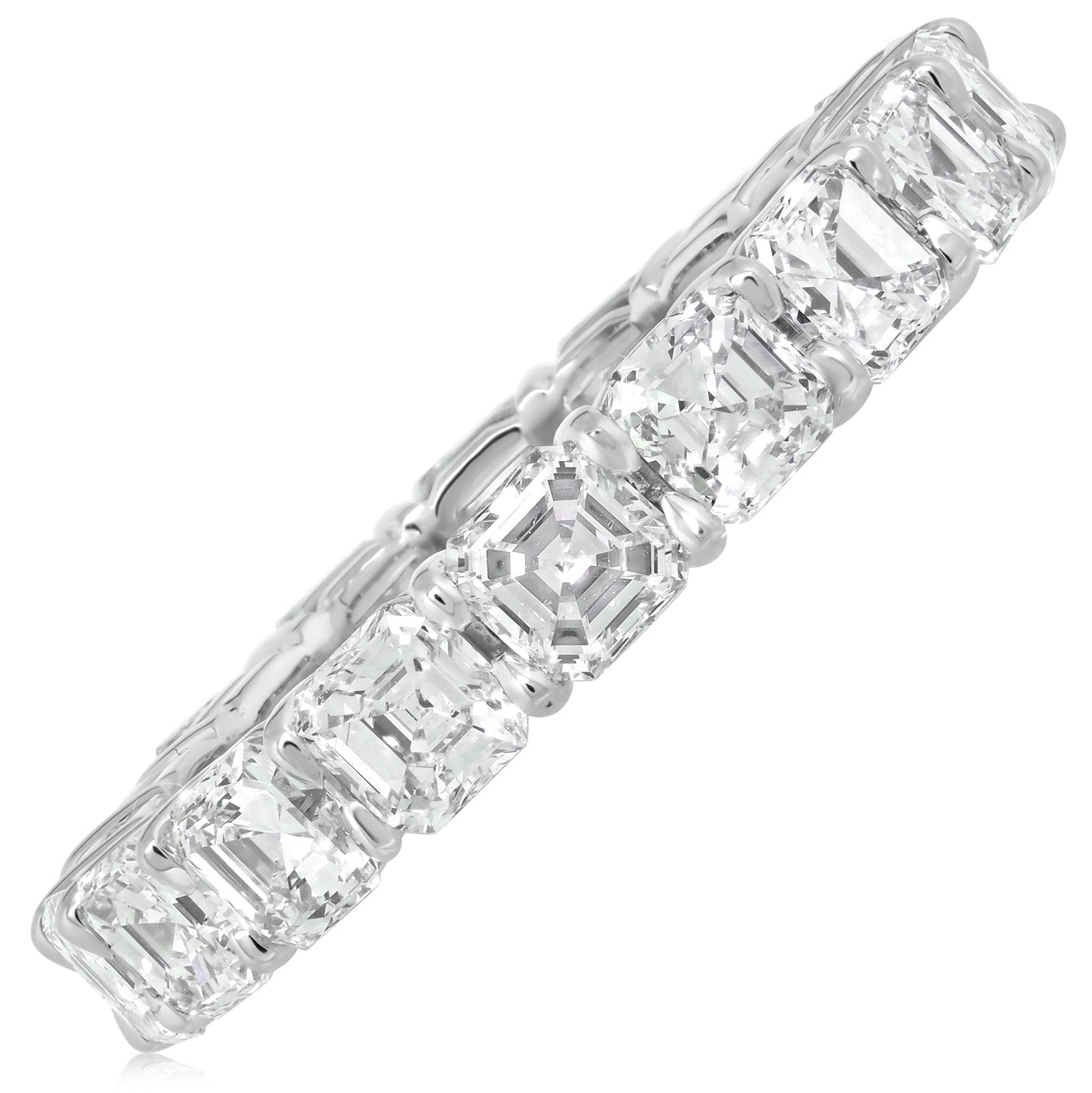 Asscher Cut Diamond Eternity Ring (0.50 carat) – Ronald Abram