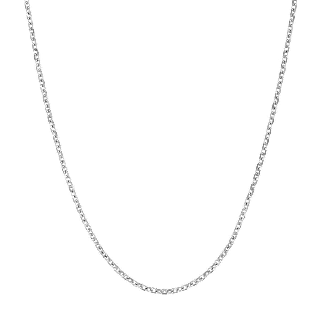 1.05mm Cable Chain in White Gold