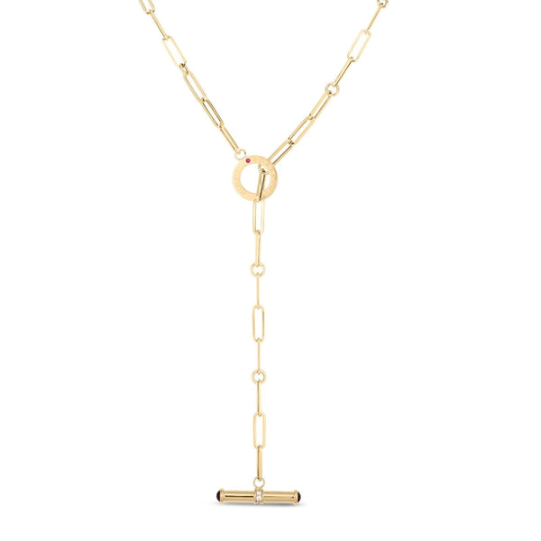 ROBERTO COIN Oro Classic Paperclip Link Toggle Necklace – Reis