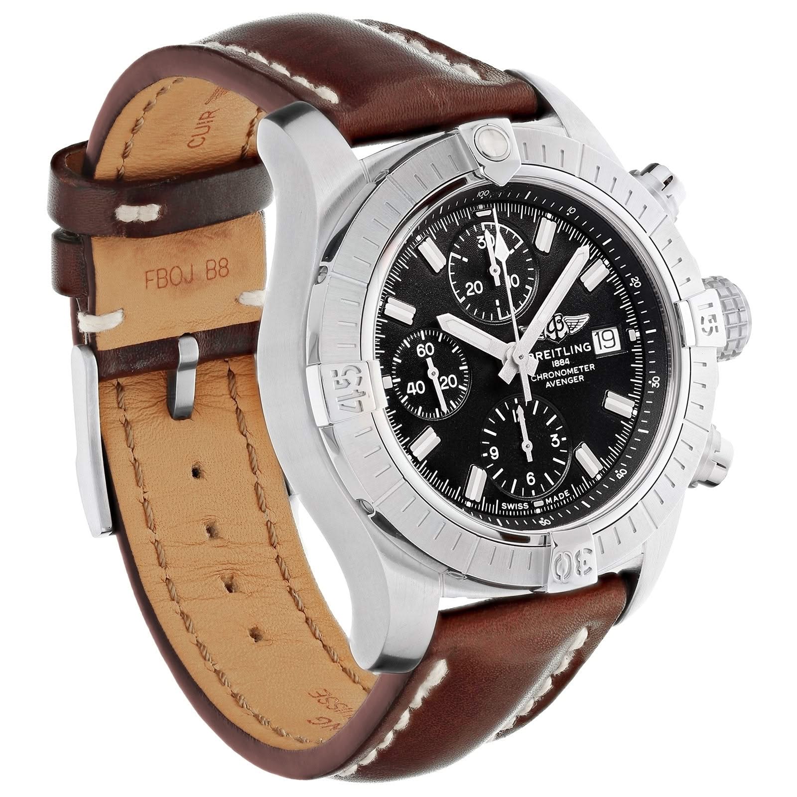 BREITLING ブラウンレザーベルト BREITLING ブラウンレザーベルト