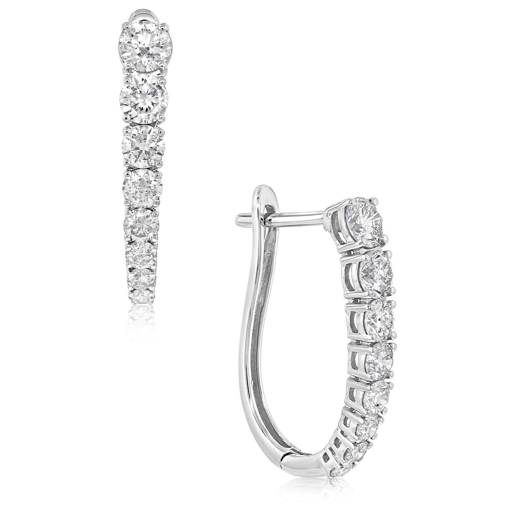 20mm Graduated Diamond Hoops – Reis-Nichols Jewelers