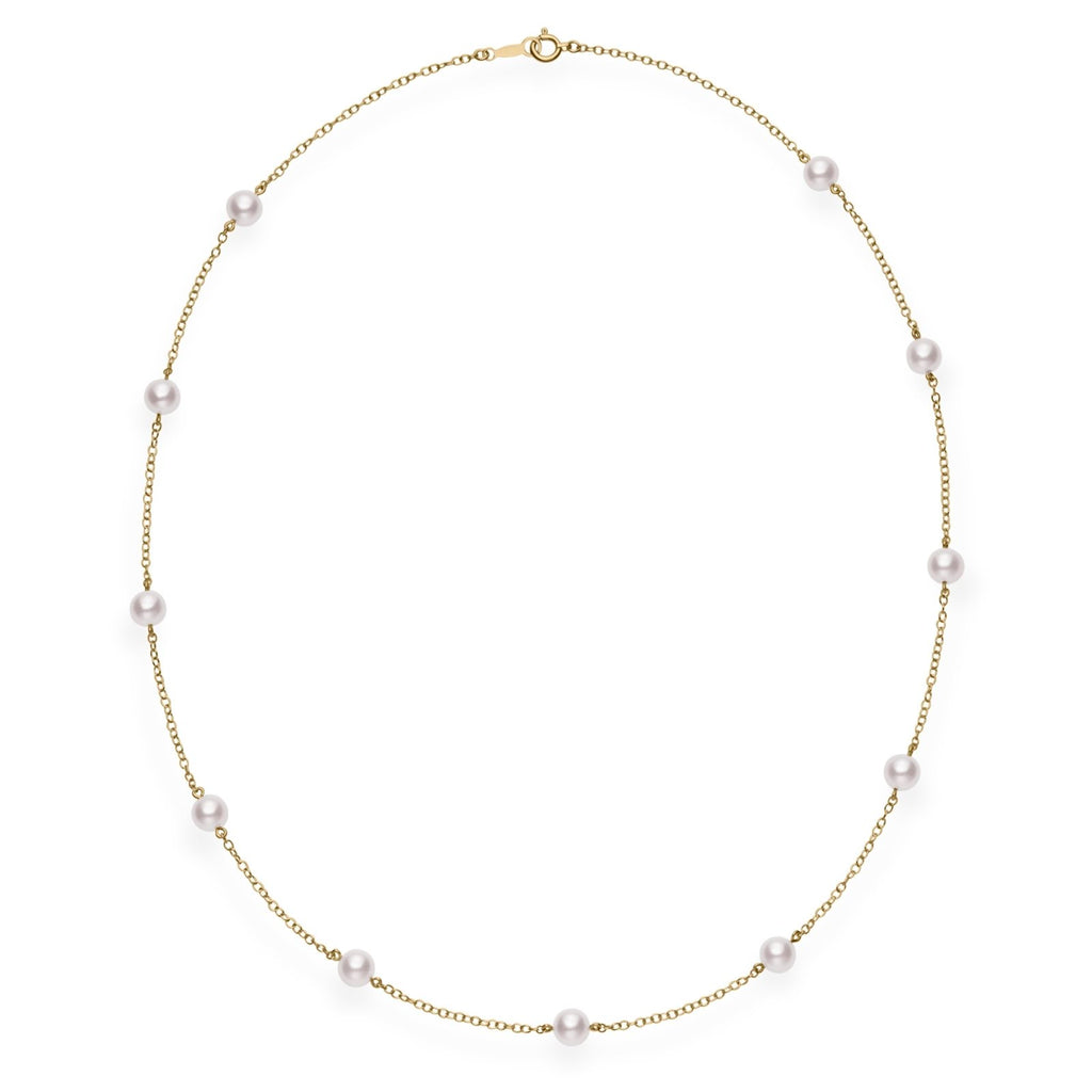 MIKIMOTO Tin Cup Pearl Necklace