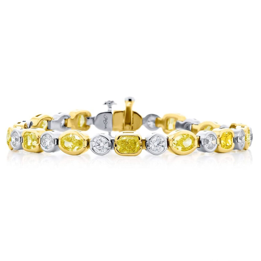 JB STAR Fancy Yellow & White Diamond Bracelet
