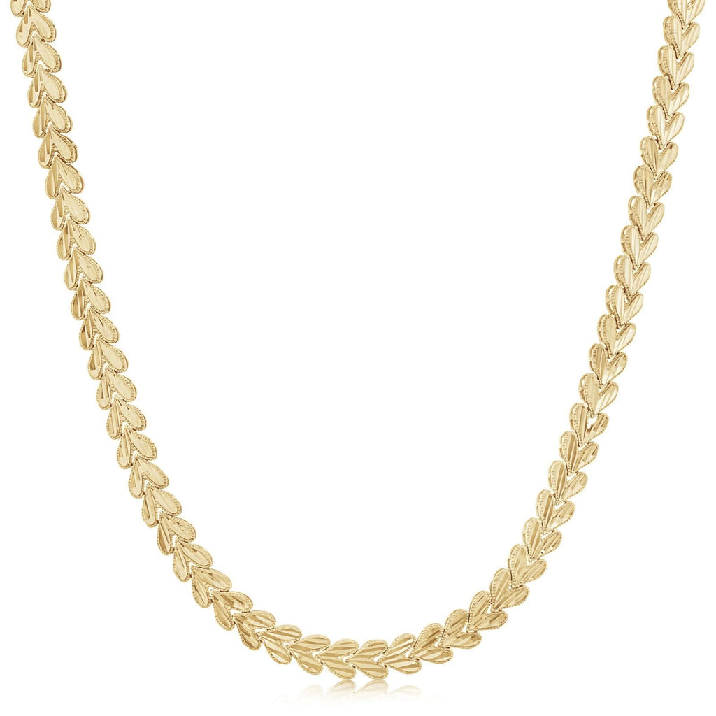 Estate Heart Chain Link Necklace