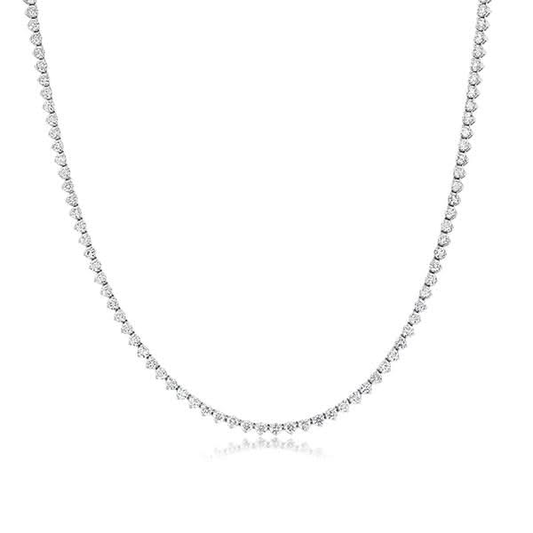 14.75 Carat Diamond Tennis Necklace