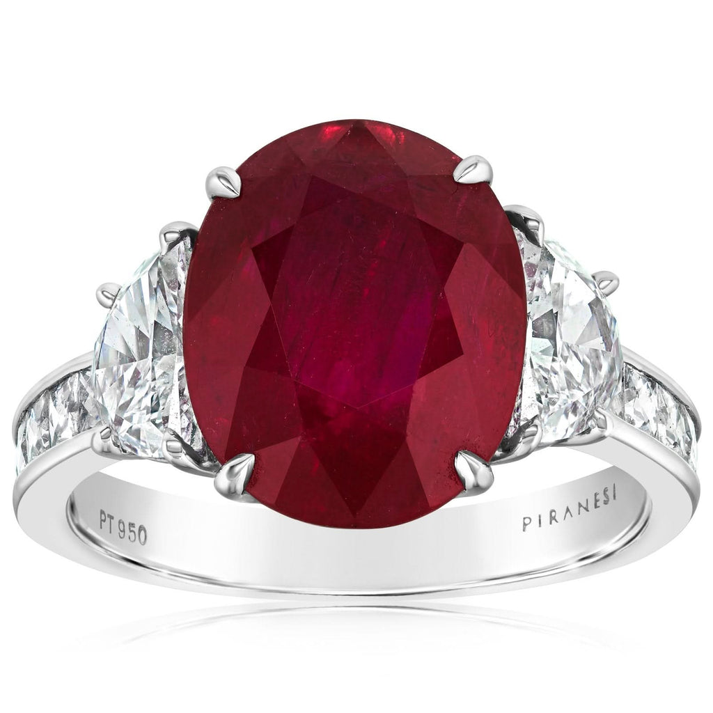 PIRANESI Platinum Mozambique Ruby & Diamond Ruby Ring