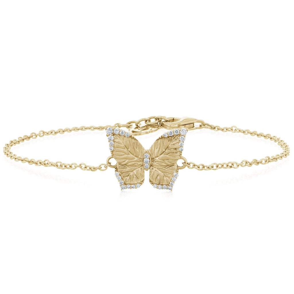 PIRANESI 18K Gold Diamond Butterfly Bracelet