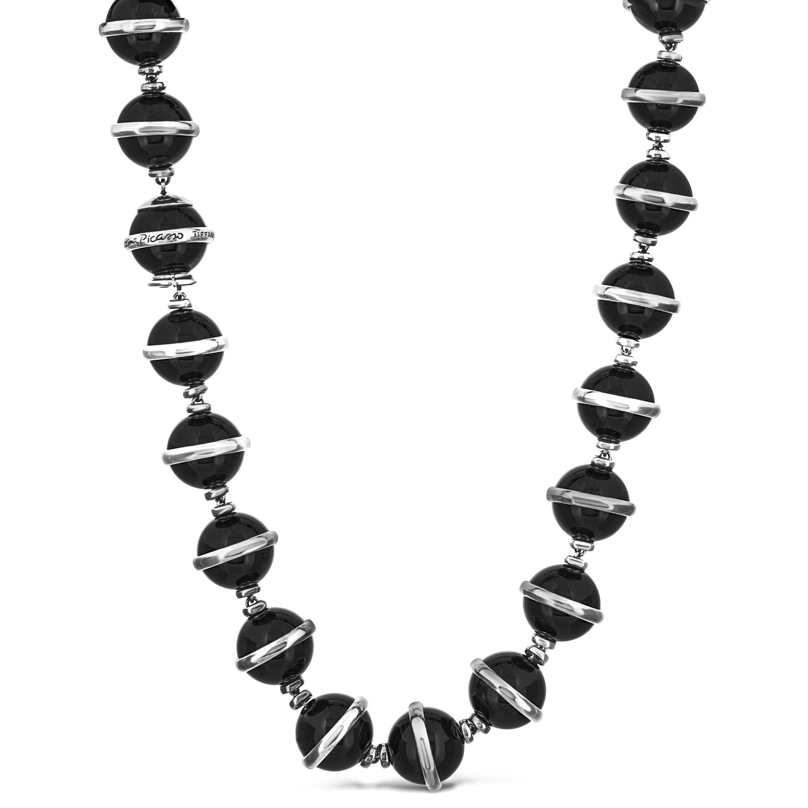 Estate Vintage Tiffany & Co. Onyx Ball Necklace – Reis-Nichols 
