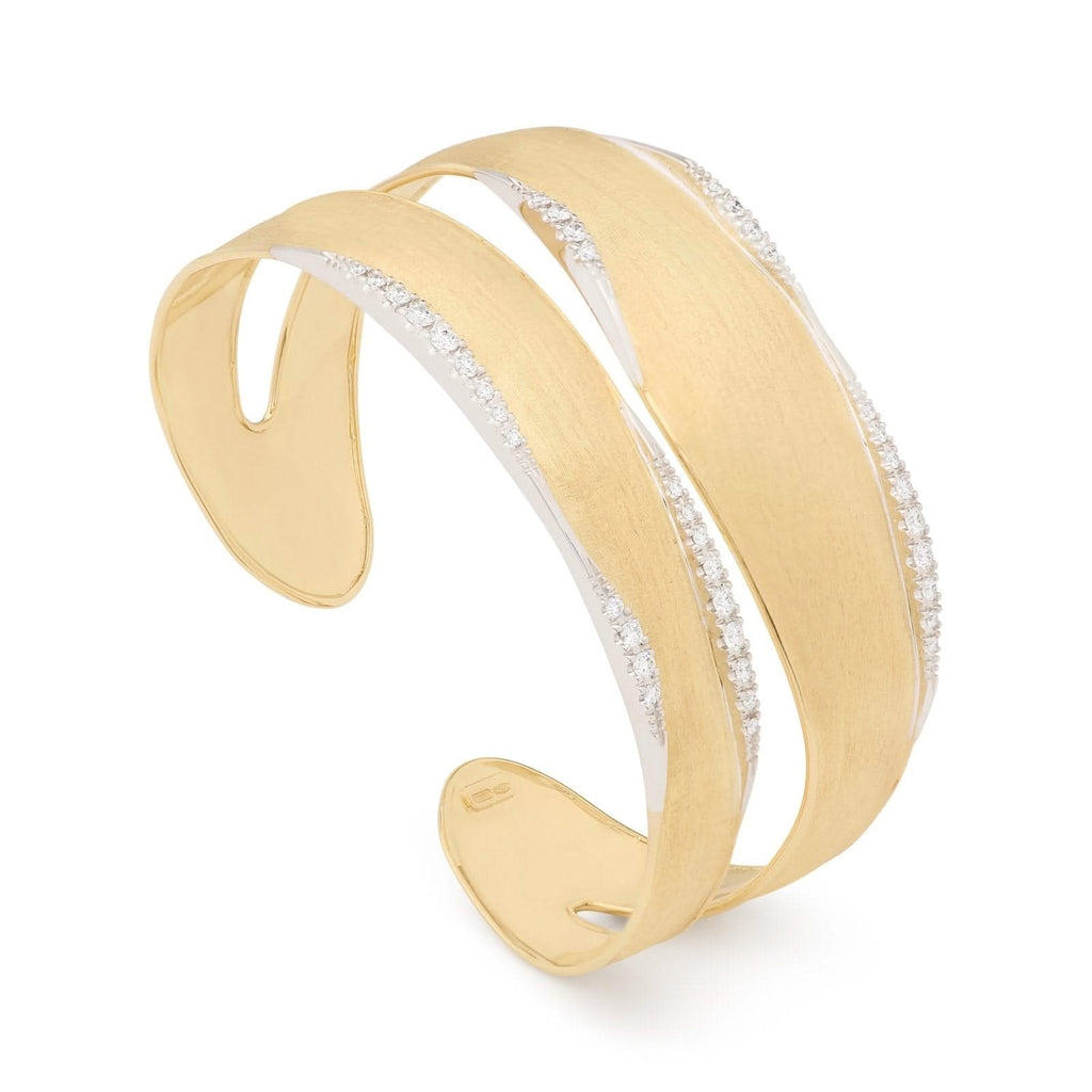 MARCO BICEGO Lunaria Split Bangle with Diamond Pave