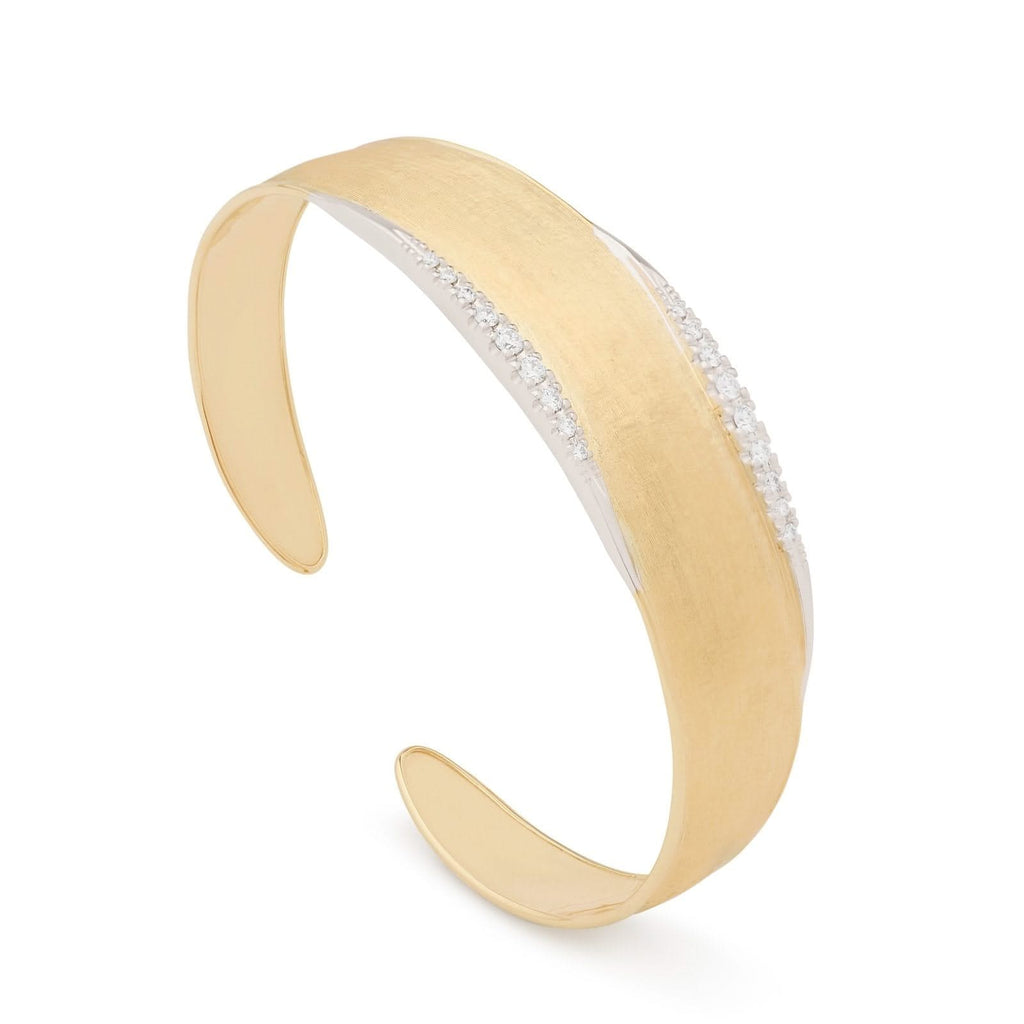 MARCO BICEGO Lunaria Medium Bangle with Diamond Pave