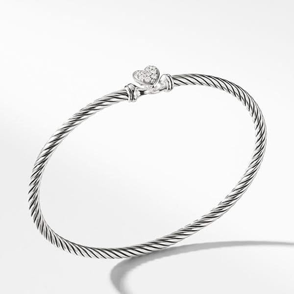 Cable Collectibles Heart Bracelet with Diamonds