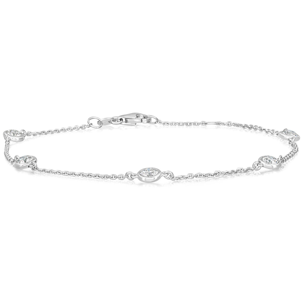 3/4 Carat Diamond by the Inch Bracelet