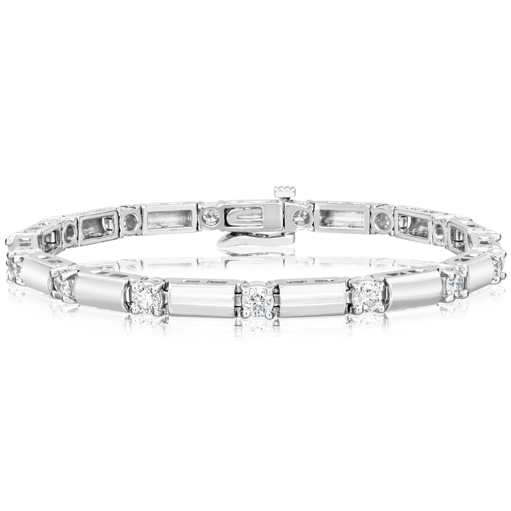 2 Carat Diamond Station Bar Bracelet