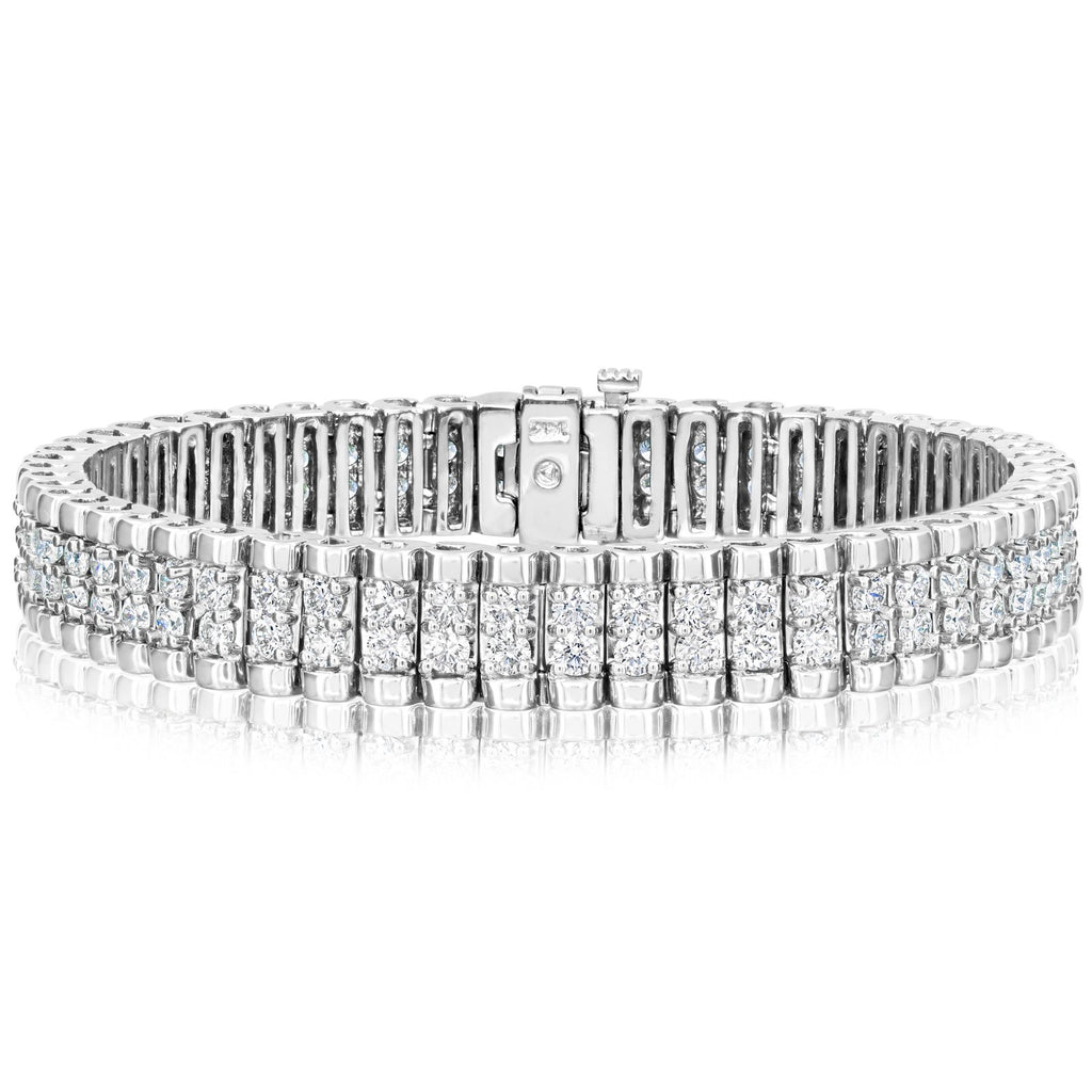 6 Carat Diamond Two Row Bracelet