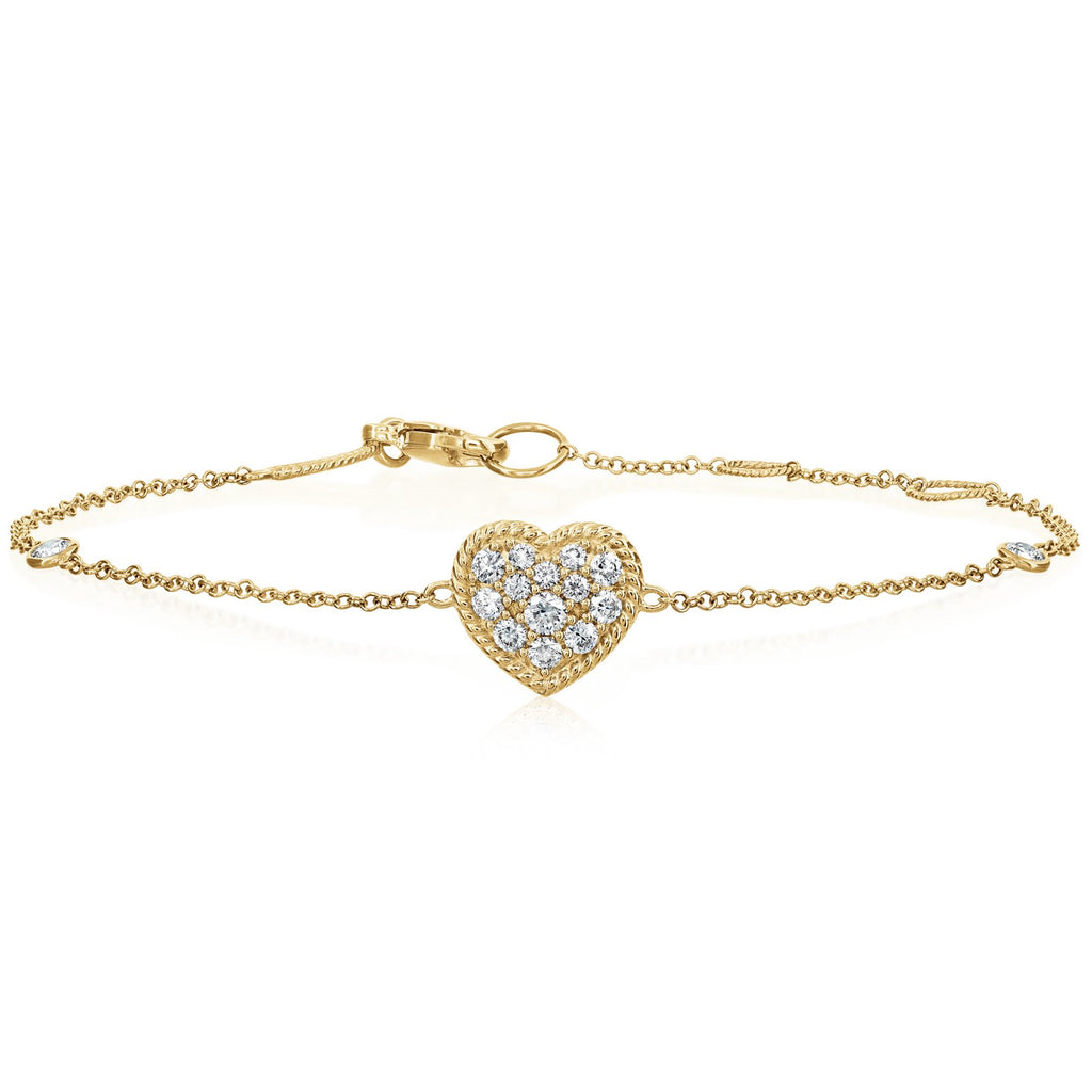 PENNY PREVILLE Diamond Heart Bracelet