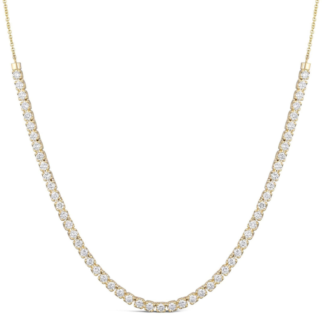 6.75 Carat Diamond Tennis Necklace on a Chain