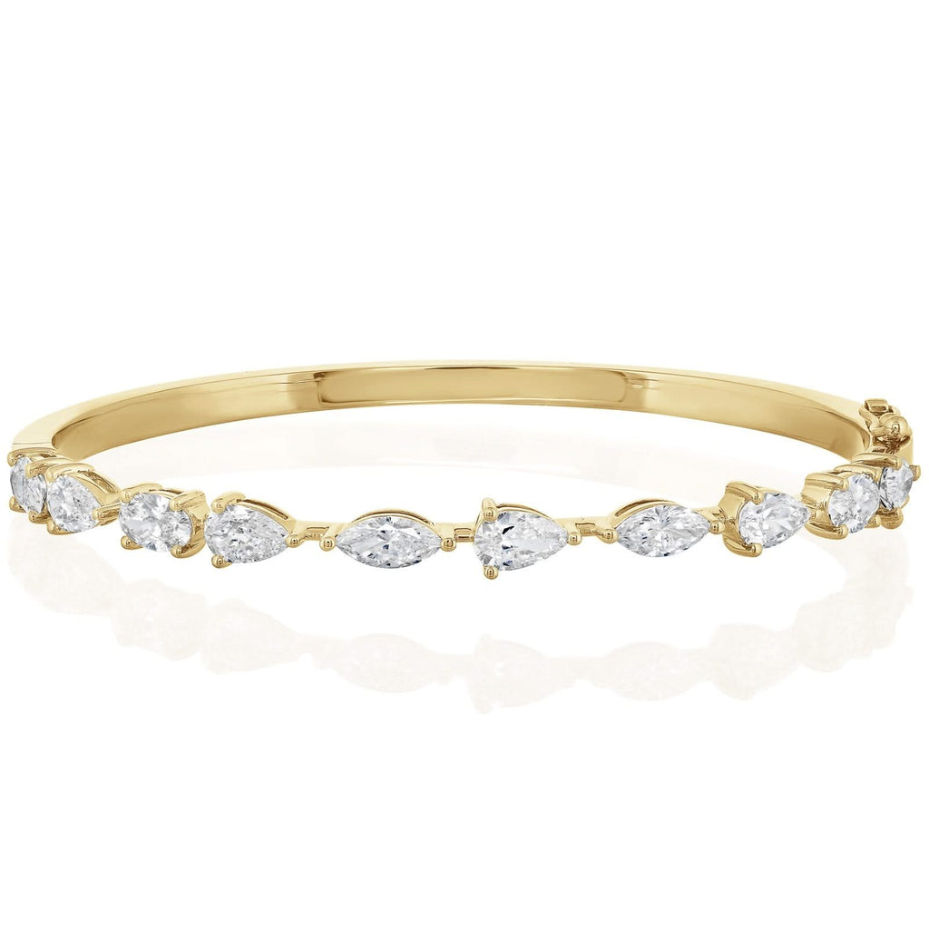 Mixed Fancy Shape Diamond Bangle