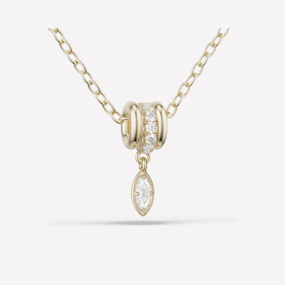 SPINELLI KILCOLLIN Vesta Marquise YG WD Pave Necklace