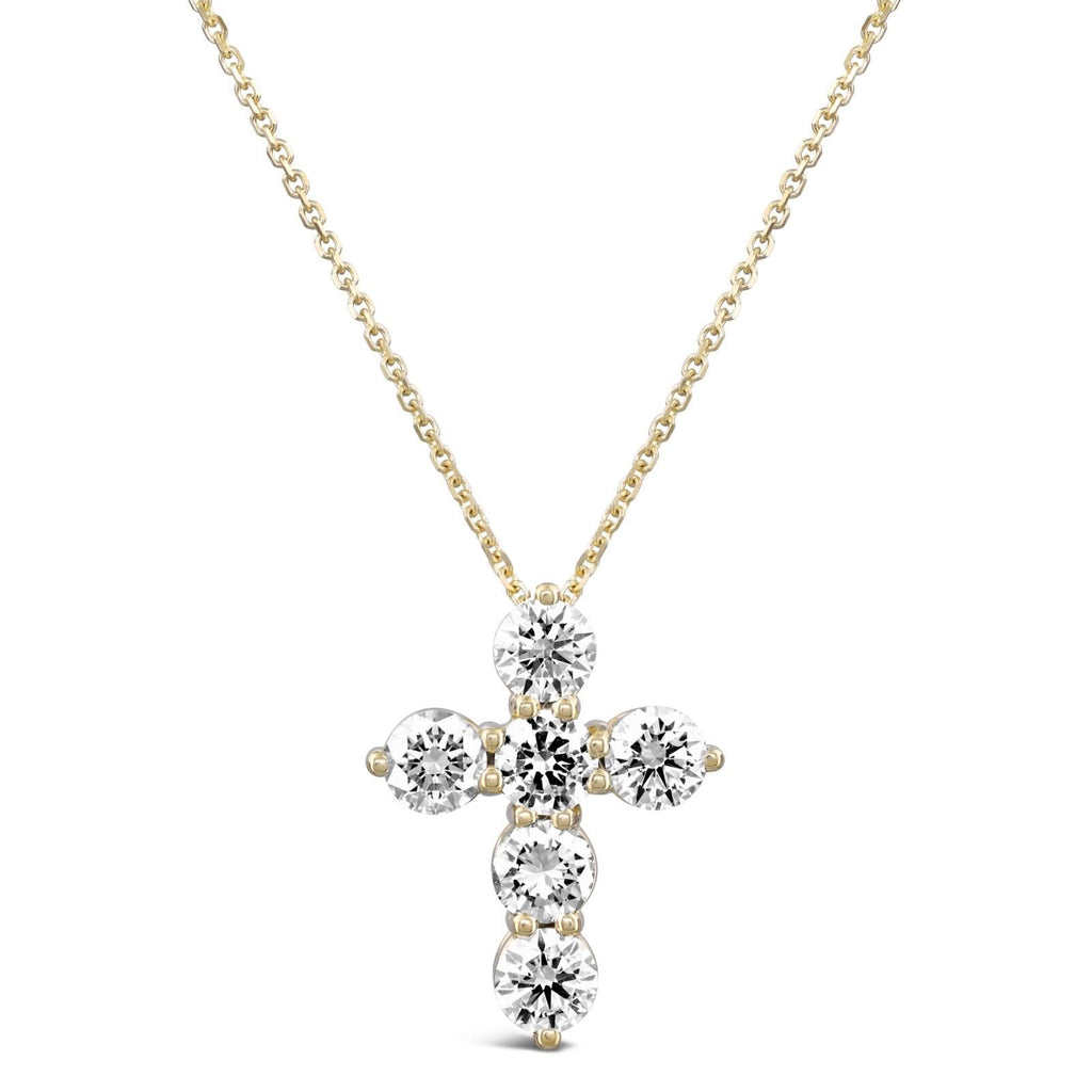 2 Carat Diamond Cross Pendant