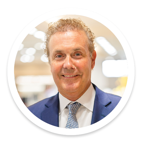 Sticker photo of Reis-Nichols Jewelers owner, BJ Nichols.