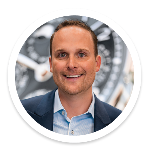 Sticker image of Reis-Nichols Watch Director, Cole Hale.
