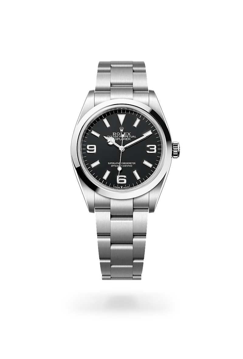 掛時計 Oyster Perpetual Explorer Rolex Explorer 36 Oyster, 36 mm, Oystersteel M124270-0001 – Reis