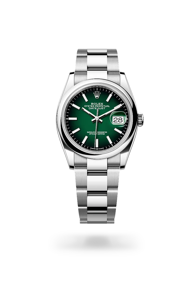 Rolex Datejust 36 in Oyster, 36 mm, Oystersteel