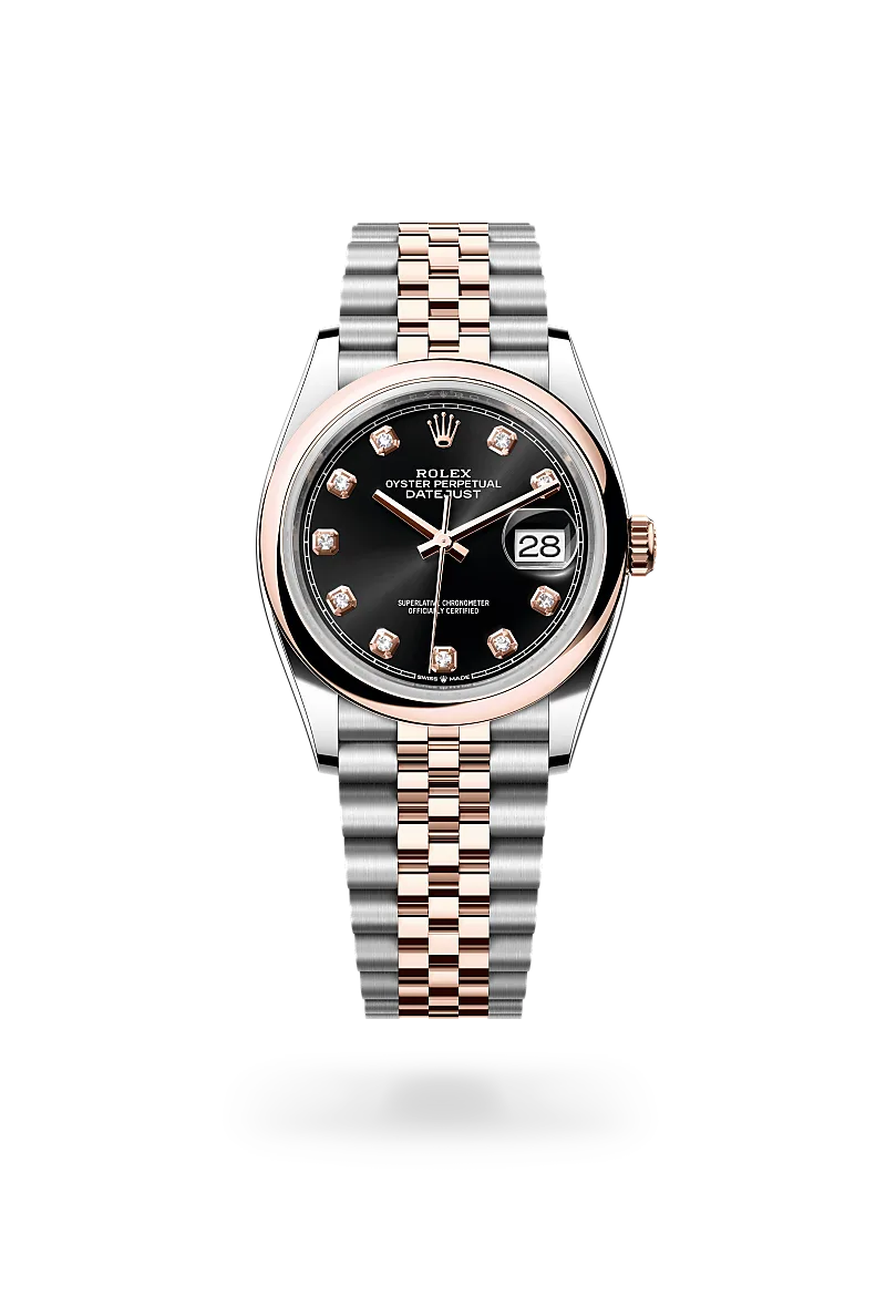 Rolex Datejust 36 in Oyster, 36 mm, Oystersteel and Everose gold