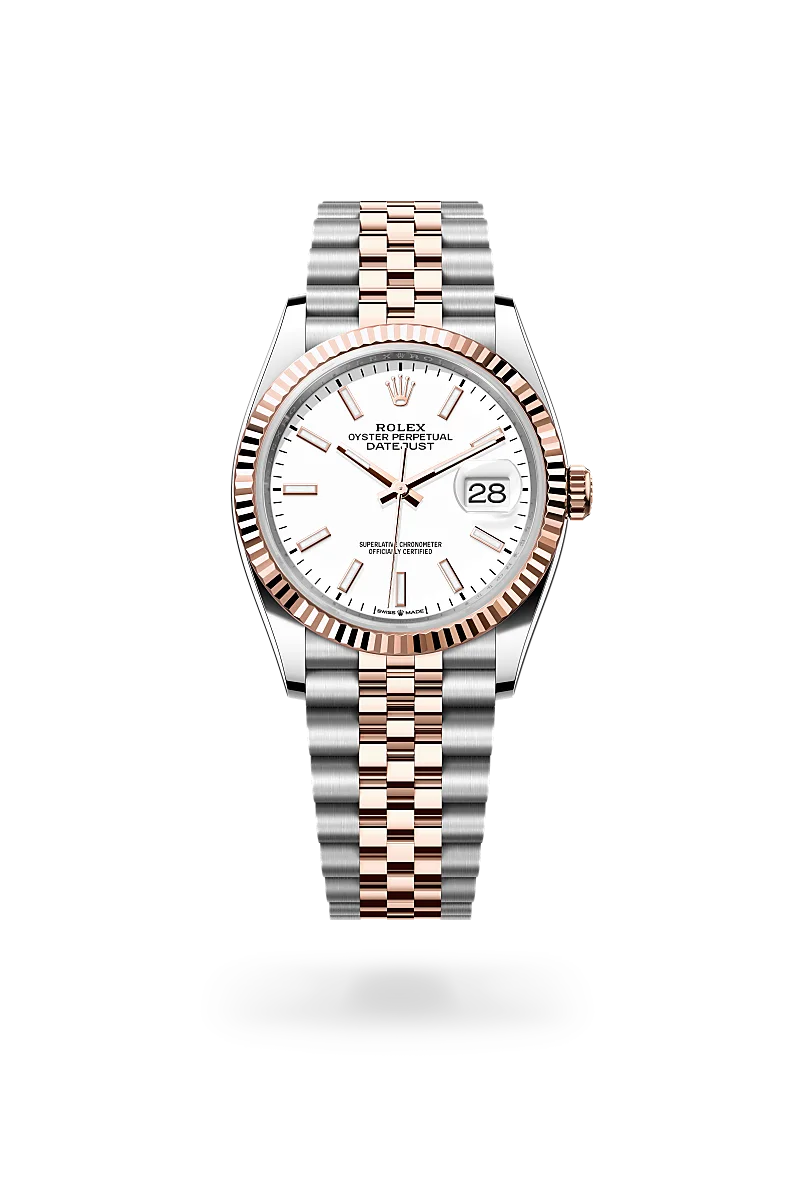 Rolex Datejust 36 in Oyster, 36 mm, Oystersteel and Everose gold
