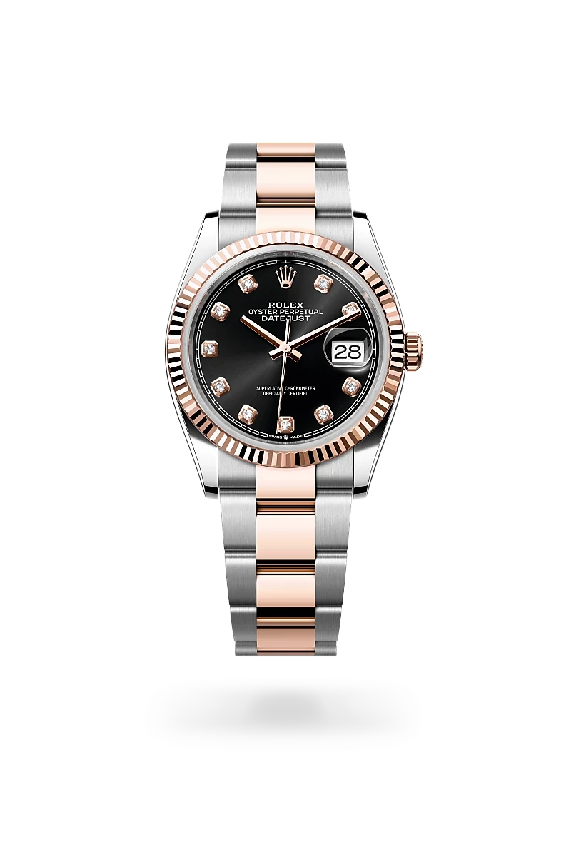 Rolex Datejust 36 in Oyster, 36 mm, Oystersteel and Everose gold