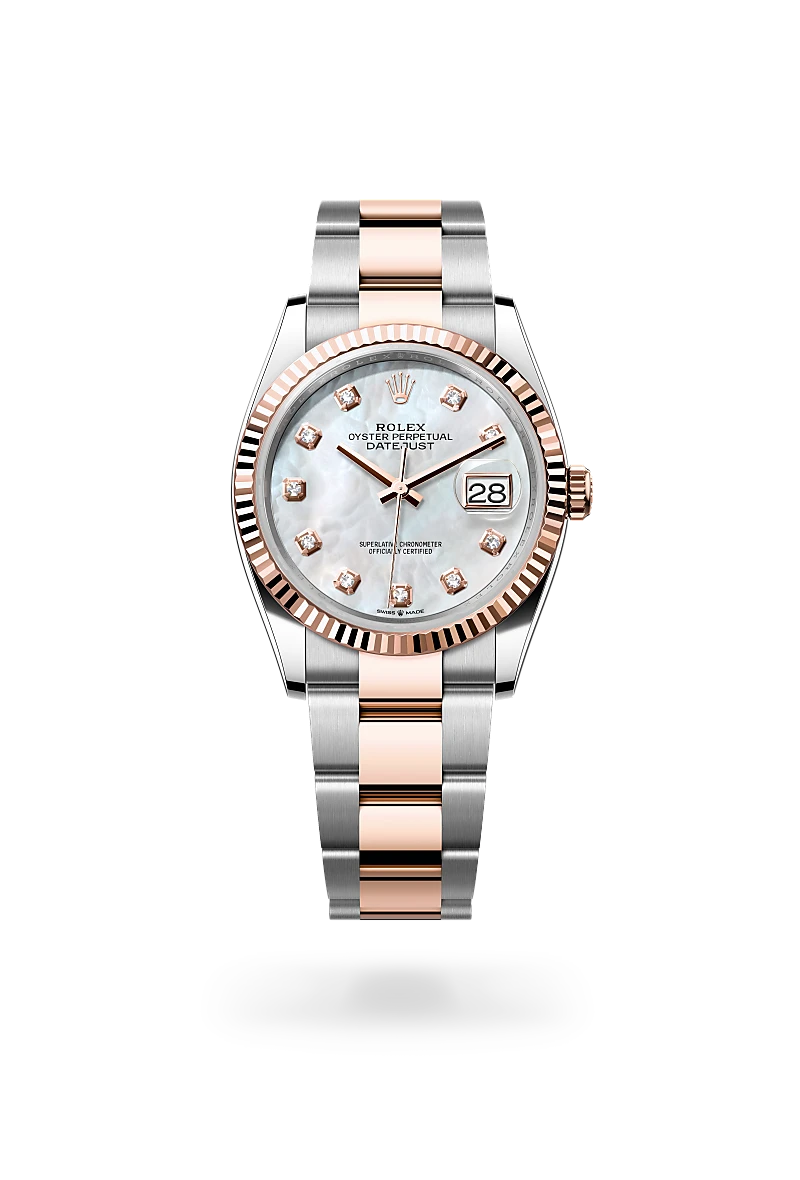 Rolex Datejust 36 in Oyster, 36 mm, Oystersteel and Everose gold