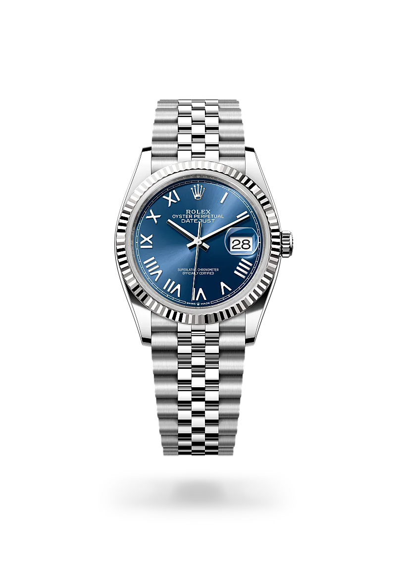 Rolex Datejust 36 in Oyster, 36 mm, Oystersteel and white gold