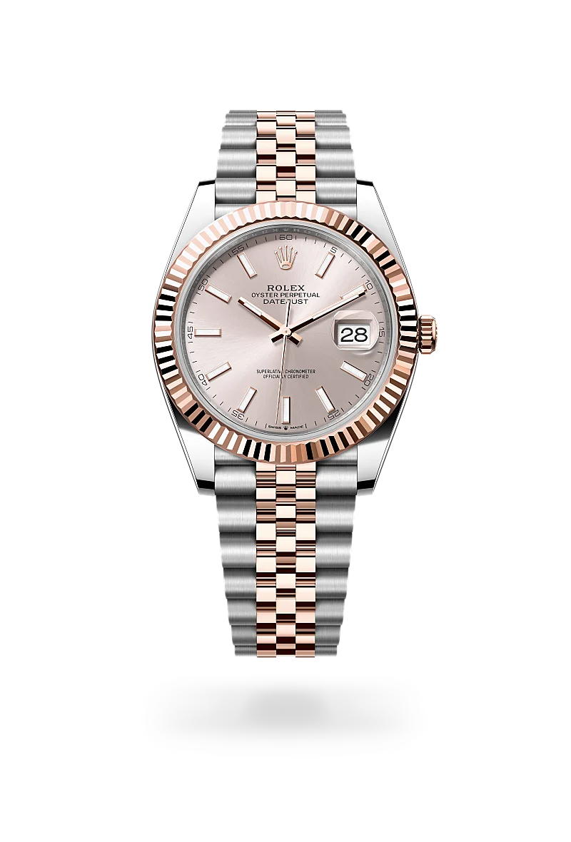 Rolex Datejust 41 in Oyster, 41 mm, Oystersteel and Everose gold