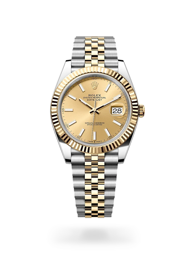 Rolex Datejust 41 in Oyster, 41 mm, Oystersteel and yellow gold