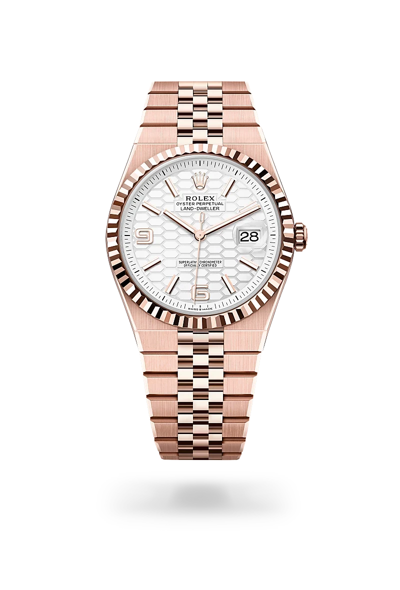 Rolex Land-Dweller 40 in Oyster, 40 mm, Everose gold