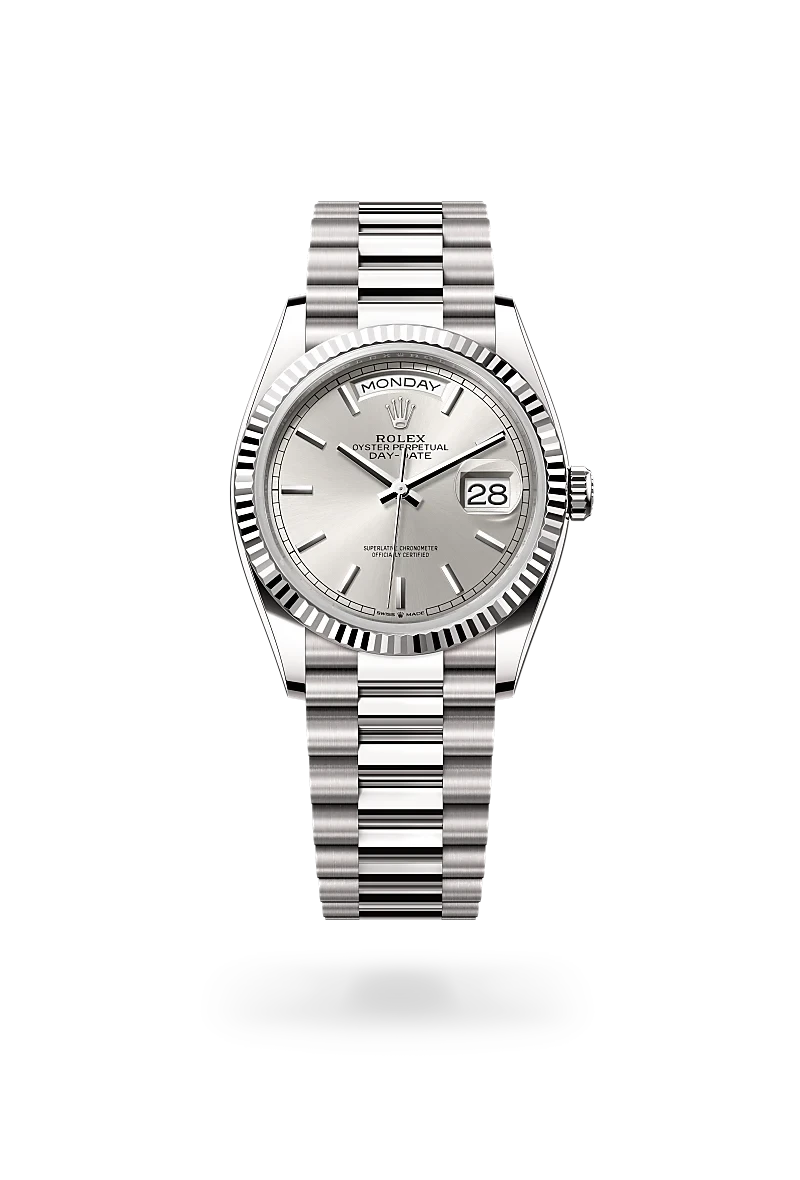 Rolex Day-Date 36 in Oyster, 36 mm, white gold