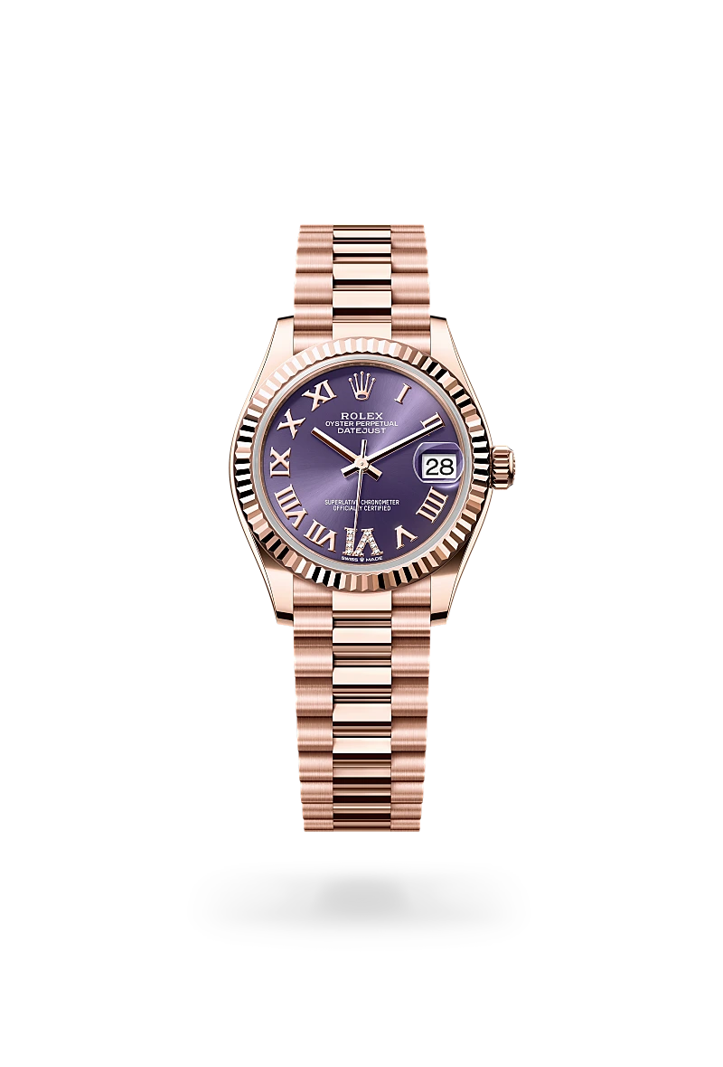 Rolex Datejust 31 in Oyster, 31 mm, Everose gold