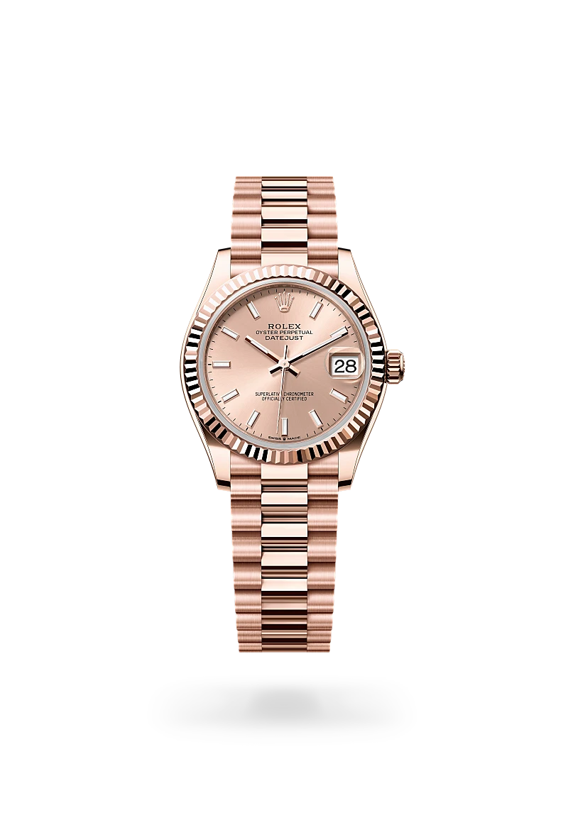 Rolex Datejust 31 in Oyster, 31 mm, Everose gold