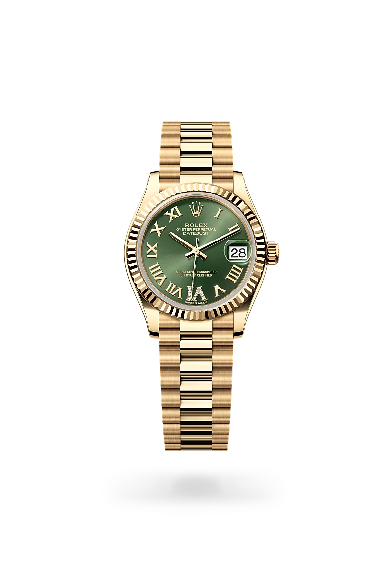Rolex Datejust 31 in Oyster, 31 mm, yellow gold