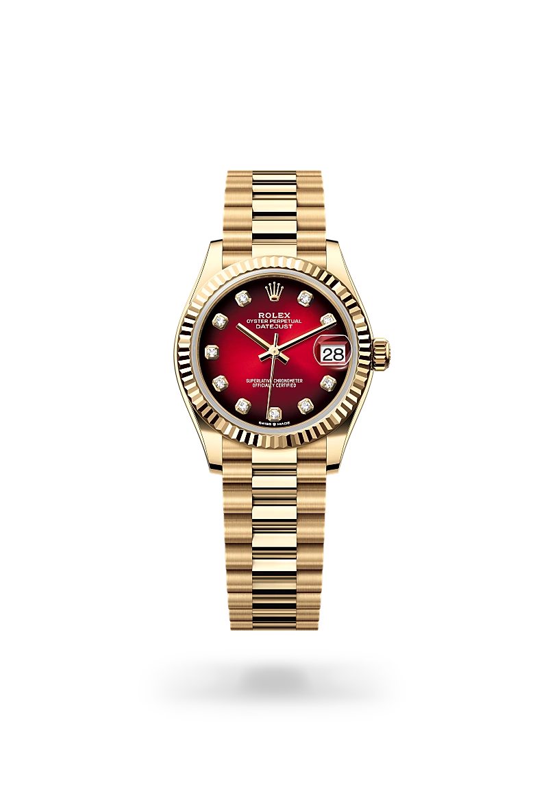Rolex Datejust 31 in Oyster, 31 mm, yellow gold