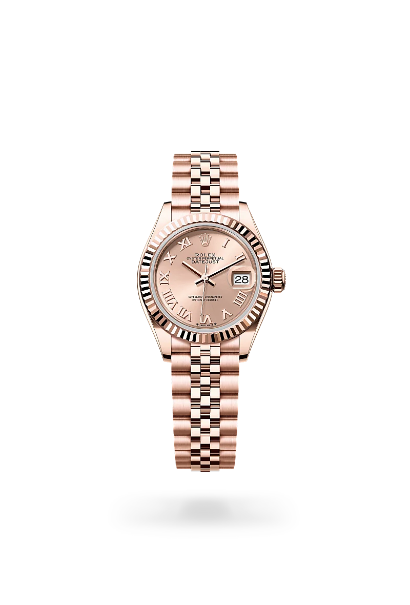 Rolex Lady-Datejust in Oyster, 28 mm, Everose gold