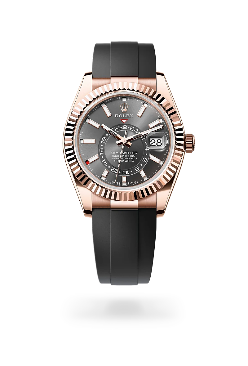 Rolex Sky-Dweller in Oyster, 42 mm, Everose gold