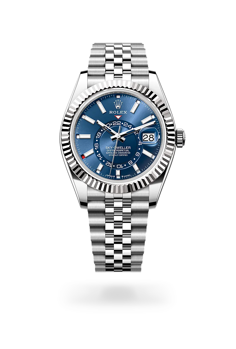 Rolex Sky-Dweller in Oyster, 42 mm, Oystersteel and white gold