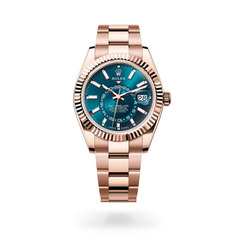 Rolex Sky-Dweller in Oyster, 42 mm, Everose gold
